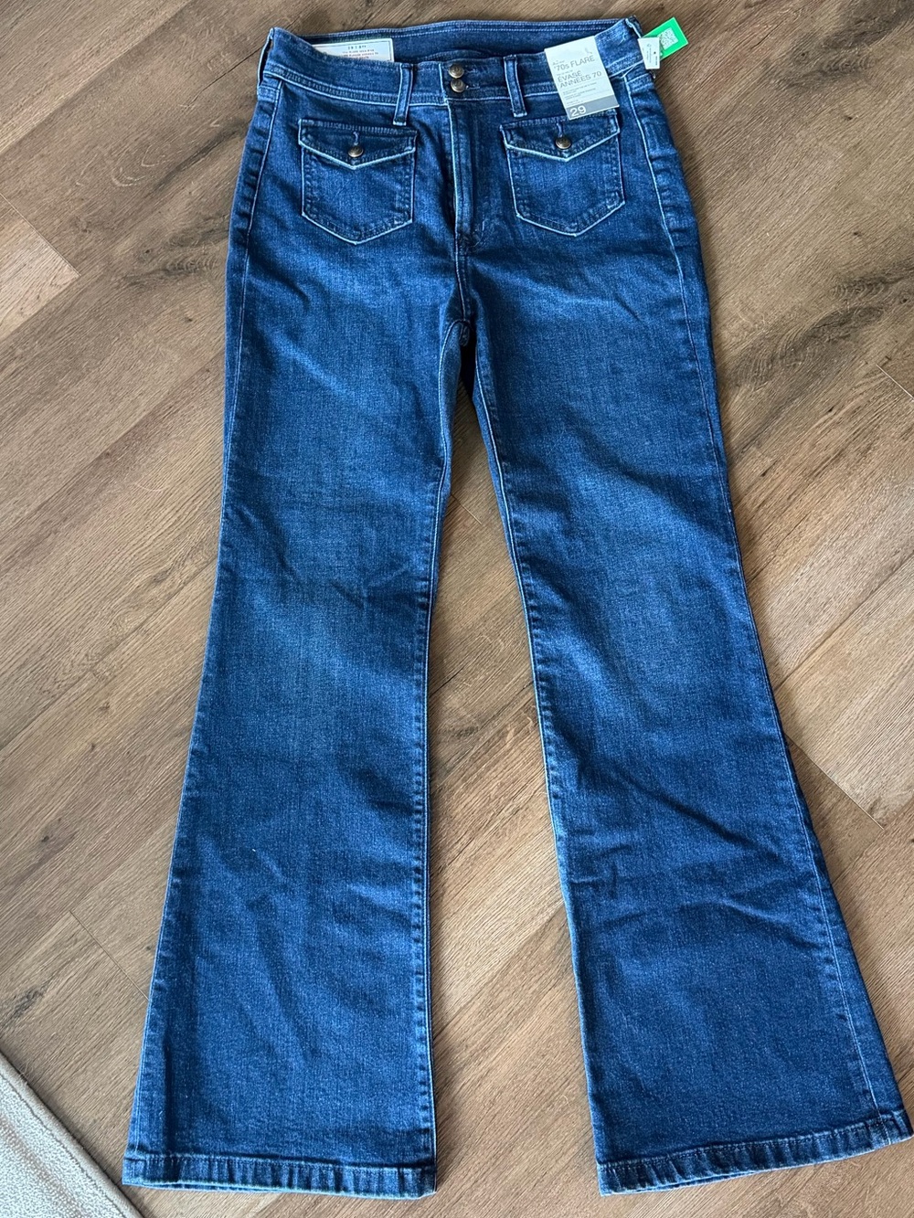 GAP Women's Deep Blue Flared Jeans